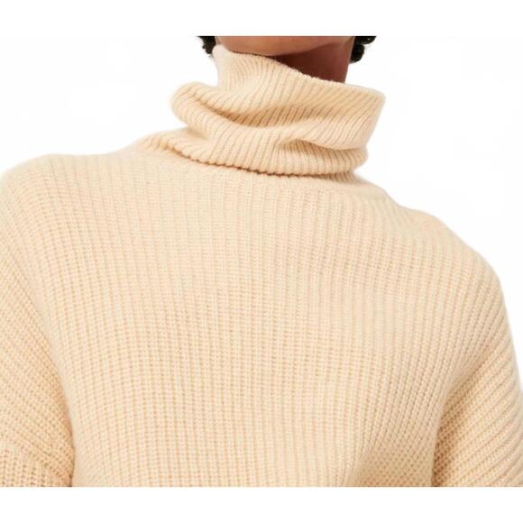 NEW SESSUN montfort turtleneck jumper in beige